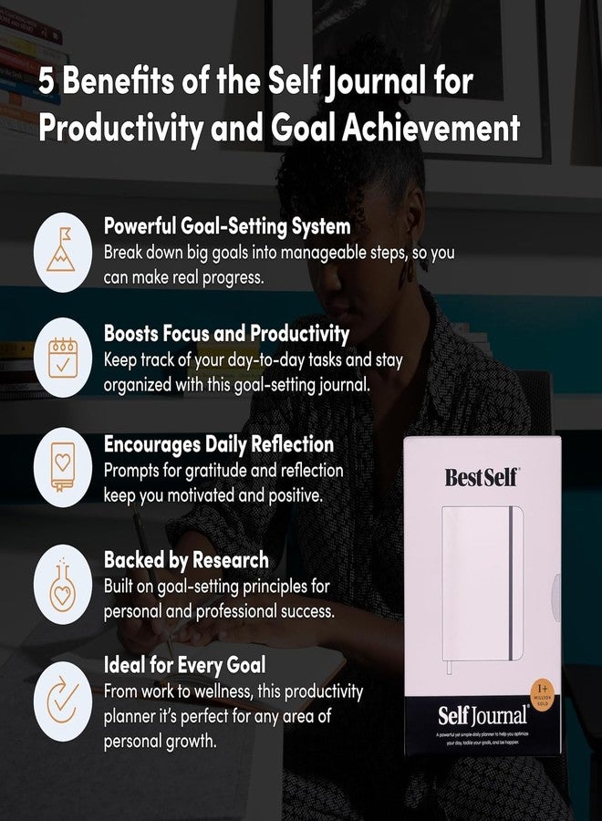 بست سيلف كو. مفكرة BestSelf للتخطيط الذاتي والأهداف لمدة 13 أسبوعًا - مفكرة يومية غير مؤرخة مناسبة للرجال والنساء الذين يعانون من اضطراب فرط الحركة ونقص الانتباه | تتبع الإنتاجية والامتنان والتأمل والعادات | منظم حياة لعام 2025 مع توجيهات، لون أخضر غابي - Image 2